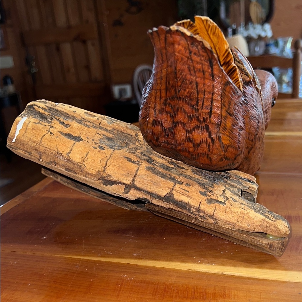 Vintage Handcrafted Wooden Duck Figurine - Picture 7 of 8